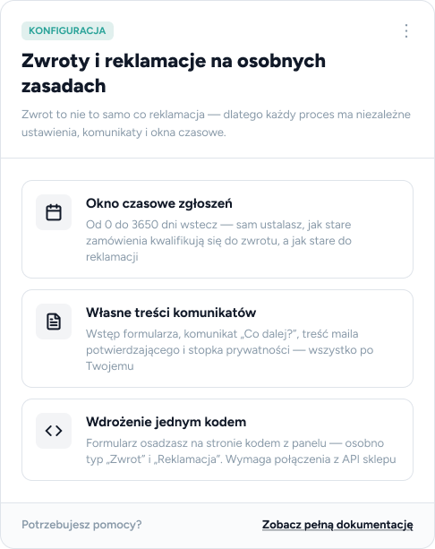 Ustawienia procesów