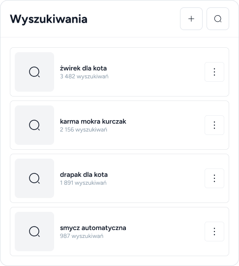Raporty wyszukiwań