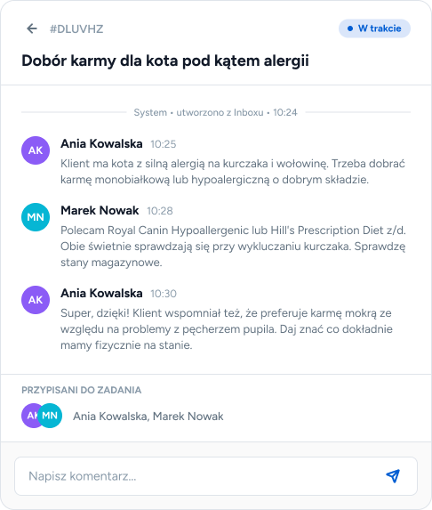 Szczegóły zadania